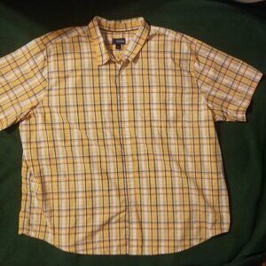 *pumpkin orange* plaid 4XL shirt